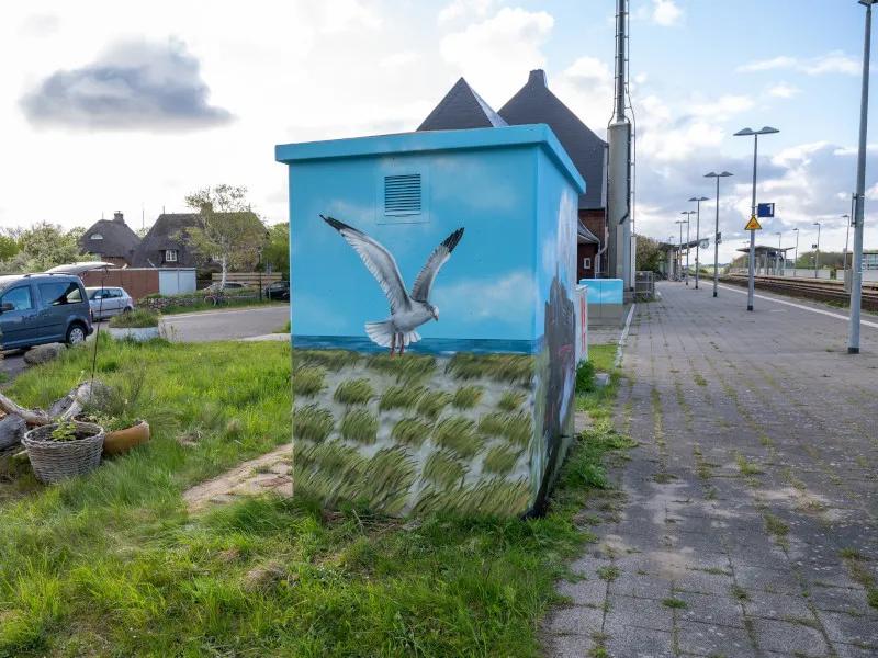 Container mit Bild von Möwe