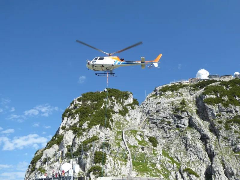 Hubschrauber am Wendelstein